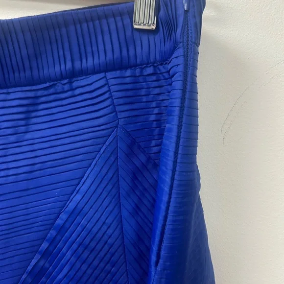 Blue Women's Satiny Dress Shorts - Picture 4 of 4